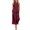 Wine, variant on Xinsrenus Summer 2 Piece Matching sets for Women Cotton Linen Sleeveless Button Front Vest Tops Cropped Wide Leg Pants Elegant Office Work Outfits