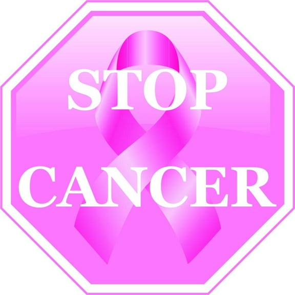 Design With Vinyl Stop Cancer Artwork health Effective Cancers Treatments Wall Decal for Family - Early Detection No Smoking No Sun Themed Decal - Size: 23 In x 23 In