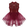 thumbnail image 4 of MSemis Big Girls Sequined Lyrical Ballet Dance Leotard Skirted, 4 of 7