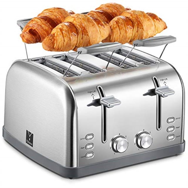 NEW 2 Slice Retro Stainless Steel Toaster 6 settings 4 colors Wedding Home Work