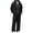 Black, variant on MXALUOB Track Suits for Men Waffle Knit Full Zip Hoodie with Pocket & Elastic Waist Open Bottom Pant 2 Piece Set Athletic Jogging Activewear