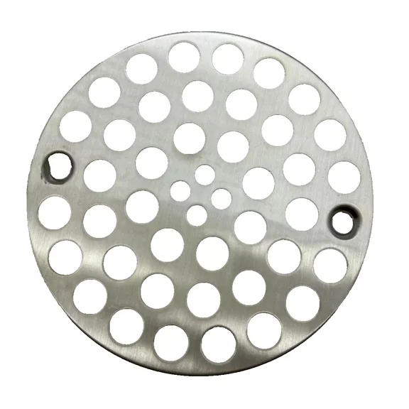 Brasscraft 4’’ Shower Strainer Drain Solid Brass Screw-In Satin Nickel