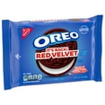 thumbnail image 3 of OREO Red Velvet Sandwich Cookies, Baked, Limited Edition, 12.2 oz, Shelf Stable, Plastic Tray, 3 of 15