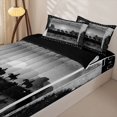 thumbnail image 3 of Erosebridal Desert Cowboy Zipper Queen Comforter Set with Fitted Sheet and 2 Pillowcases,Cactus Horse Horseshoe Stars Western Zipper Bedding Set,Black Reversible,4pcs, 3 of 7