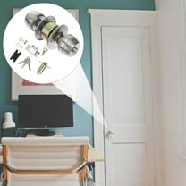 LABSERRON 1 Set Spherical Lock For Bedroom Door Knobs In Silver Color With Smooth Rotation