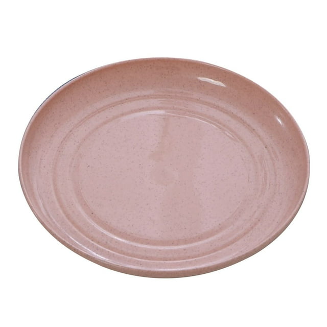 Assiettes à Collation Rondes en Matériau de Blé, Petits Plats Polyvalents pour Fruits, Desserts, et Plus, Biodégradables et Sûrs pour les Aliments, Légers et Robustes, Parfaits pour les Fêtes, la Maison et les Événements en Plein Air