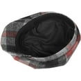 thumbnail image 5 of CoCopeaunts Newsboy Cap Men Women Vintage Tweed Octagonal Cap Woolen Male Plaid Patchwork British Style Flat Cap Beret Hat, 5 of 8