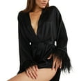 thumbnail image 3 of Kelon Vêtements de Nuit pour Femmes en Solde Pyjamas Mélangés pour Femmes Vêtements de Nuit Décontractés pour Femmes Manches Longues Col en V Vêtements de Nuit Vêtements d'Intérieur, 3 of 9