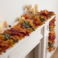 thumbnail image 6 of HOZVOMI Artificial Maple Leaf Decorative Rattan for Halloween and Thanksgiving Celebration Home Decor Flexible Decoration for Various Holiday Settings, 6 of 6