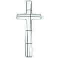 thumbnail image 1 of icolorfuled HOMEMAXS DIY Cross Shaped Metal Wreath Frame for Flower Garden, 1 of 7