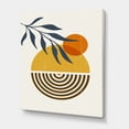 thumbnail image 3 of Abstract Shapes With Botanical Minimalist Leaf IV 16 in x 32 in Painting Canvas Art Print, by Designart, 3 of 4
