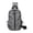 Gray, variant on yuksok Men Chest Bag Casual Waterproof Crossbody Bag for Climbing Traveling Walking Black