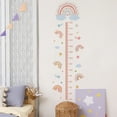 thumbnail image 4 of CIYISON Cartoon Rainbow Themed Growth Chart Wall Sticker for Kids Self Adhesive Child Height Measurement Ruler Wall Decal Set, 4 of 9