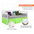 thumbnail image 2 of SGI Bedding Day Bed Skirt | Twin 18" Inch Drop, Ruffled Microfiber Bed Skirt | Fade Resistant, Wrinkle Free, Anti-static, Decorative, Extra Storage Space, Clutter-Free | Parrot Green, 2 of 8