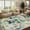 Green/Blue Multi, variant on 2x6 Washable Runner Rug, Soft Modern Abstract for Kitchen, Hallway, Laundry Room, Ultra-Thin Non-Slip Entryway Bedroom Rug (Green/Blue Multi, 2'x6').