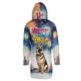 thumbnail image 2 of Happy New Year with German Shepherd Fireworks Holiday Xmas Winter 2025 All Over Print 3D Hooded Duffle Toggle Coat Alsatian Dog Lover Gifts - 00025, 2 of 6