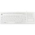 thumbnail image 3 of Adesso Antimicrobial Waterproof Touchpad Keyboard (White) - Cable Connectivity - USB Interface - 104 Key(s) - English (US) - QWERTY Layout - Computer - TouchPad - Membrane Keyswitch - White, 3 of 3