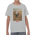 thumbnail image 2 of Officially Licensed Nasa Curiosity Rover on Mars Surface Youth's T-shirt, 2 of 3