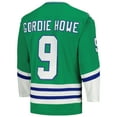 thumbnail image 3 of Men's Mitchell & Ness Gordie Howe Green Hartford Whalers  1979/80 Blue Line Player Jersey, 3 of 5