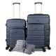 thumbnail image 1 of Juego 4 Maletas De Viaje Rigidas Ruedas 360 Bolsas De Viaje Rumbo azul, 1 of 9