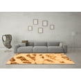 thumbnail image 3 of Ahgly Company Indoor Square Abstract Orange Modern Area Rugs, 8' Square, 3 of 4