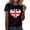 A-Black30, variant on Puliio American Flag Shirts for Women 4th of July T-Shirt Patriotic T-Shirts Independence Day Short Sleeve Heart Printed Casual Tops