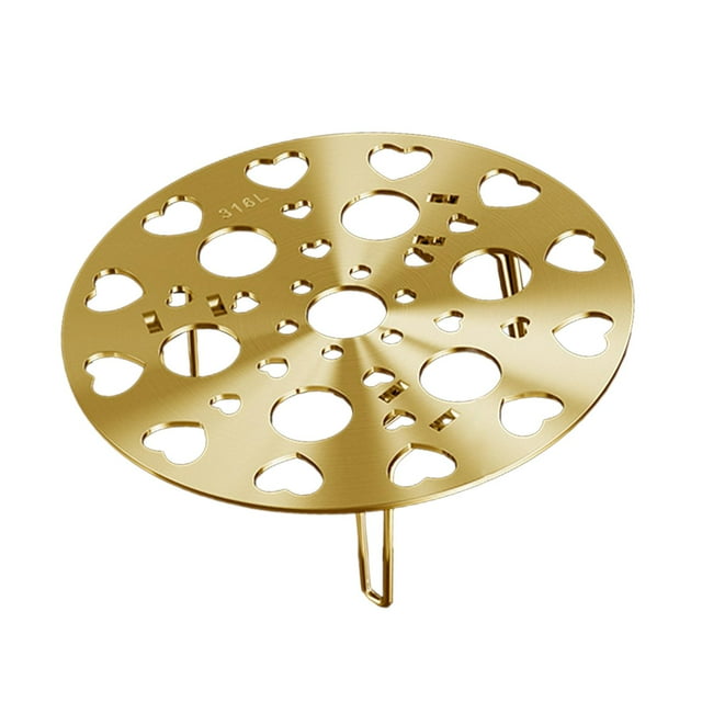 Abbracc Egg Steamer Rack Cooker Accessories Portable Multipurpose Rack Steaming Tray Gold 21cm