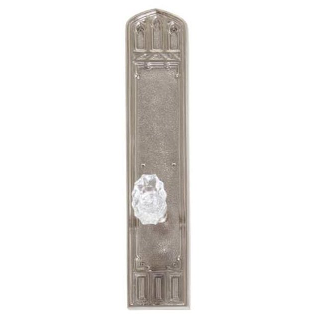 Ensemble de Passage de Plaque de Porte Intérieure 2.75 Po. Dossier - Nickel Satiné