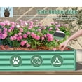 thumbnail image 4 of Domi Galvanized Raised Garden Bed ,Large Metal Planter Box for Growing Vegetables, Fruits, and Flowers Outdoors, Green, 6x3x1ft, 4 of 8