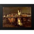 thumbnail image 2 of Levitan, Isaac Ilich 14x11 Black Modern Framed Museum Art Print Titled - The Illumination of The Kremlin, 2 of 5