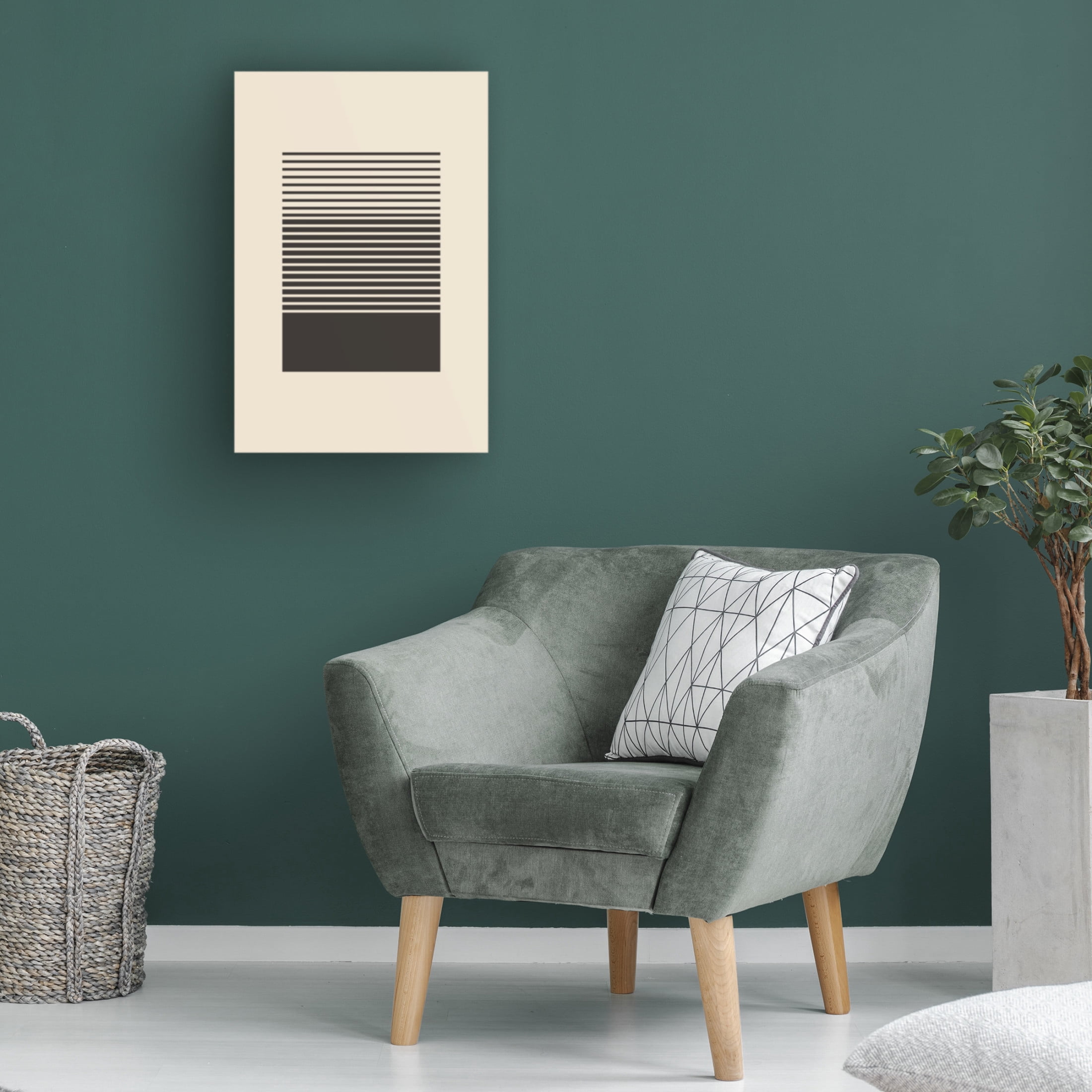 Trademark Fine Art jay stanley  Geometric Squares 3 Canvas Wall Art