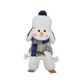 thumbnail image 1 of Muñeco de nieve de Navidad BLESIY con sombrero figura decorativa coleccionable juguete encantador accesorio de foto Estilo C, 1 of 8