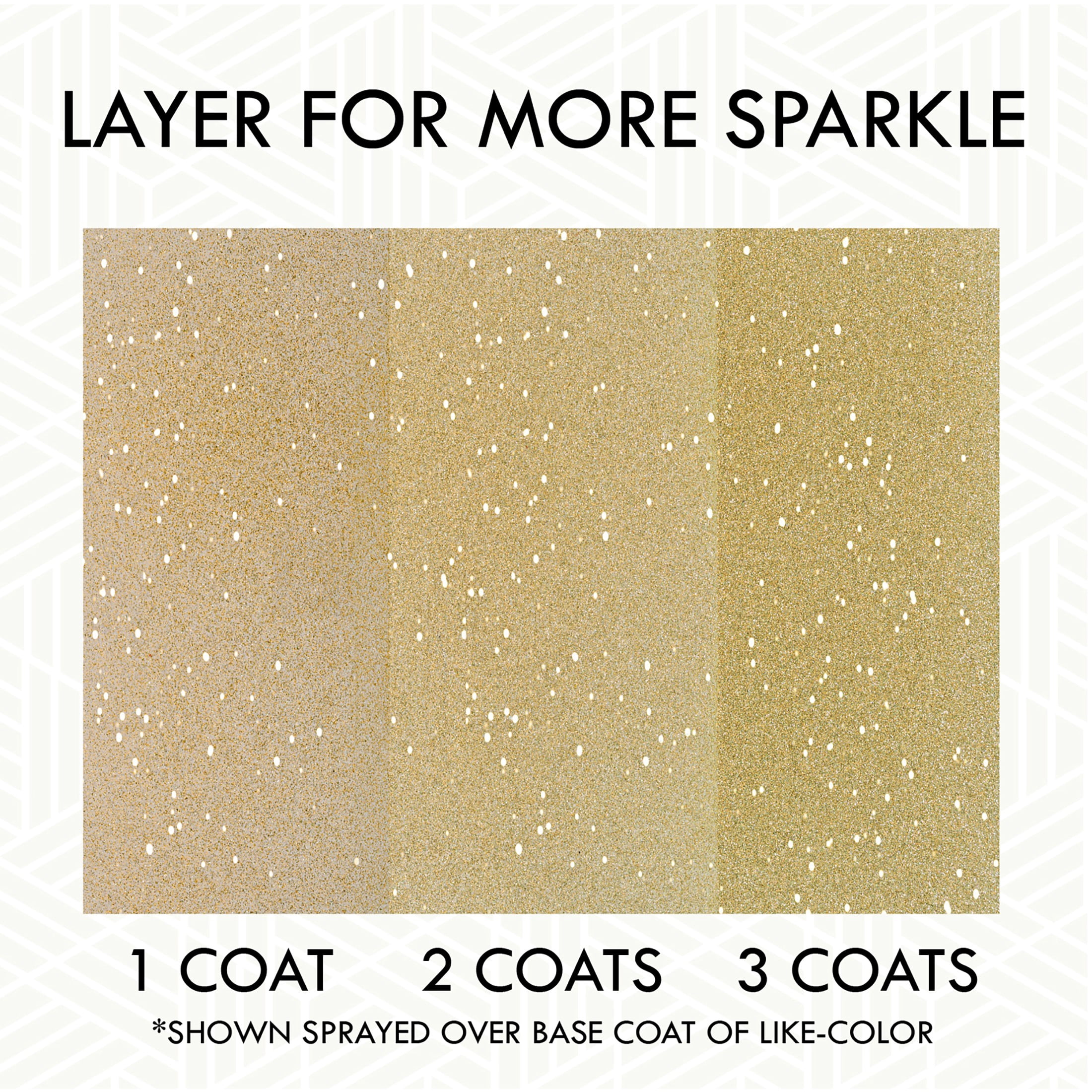 (2 pack) Gold, Rust-Oleum Glitter Spray Paint-301495, 10.25 oz