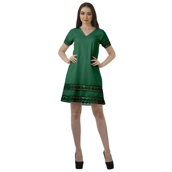 Moomaya Women Party Night Dresses Plus Size Solid Casual Wear Ladies Clothing