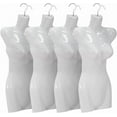 thumbnail image 4 of SSyao 4PCS Female Torso Dress Form Sewing Mannequin Polypropylene (PP) Retail Mannequin Manikin 27 Inch Height Display Dress Clothing Form with Metal Hook,White, 4 of 8