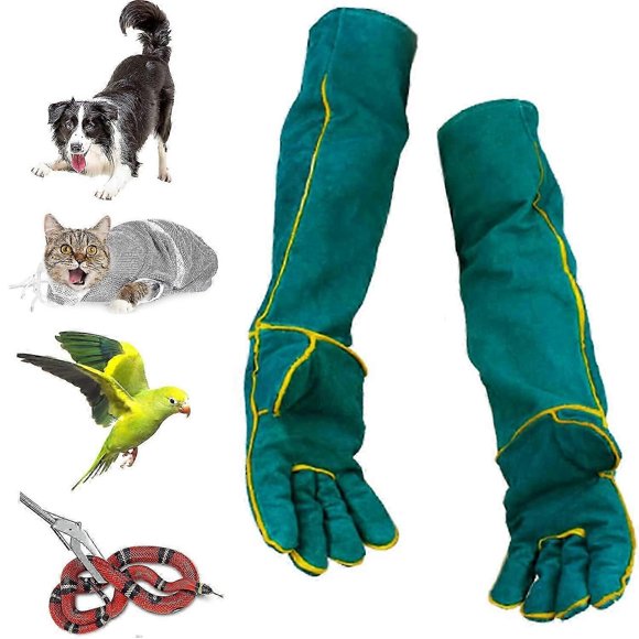 60 cm/24 In Bite Resistant Gloves for Animal Handling, Gardening & Dog Training