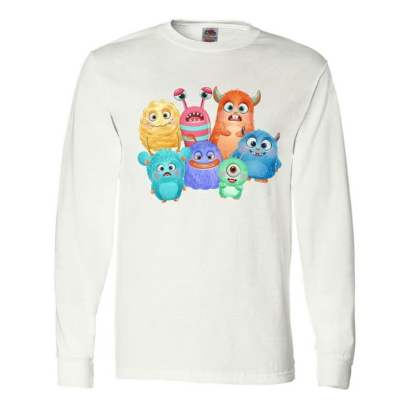 Inktastic Halloween Monsters Long Sleeve T-Shirt