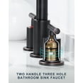 thumbnail image 6 of Wowow 8 in. Widespread Double Handle Bathroom Faucet in Oil Rubbed Bronze Included Pop-Up Drain and Aerator, 6 of 8