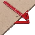 thumbnail image 5 of Carpenter Square 150mm MultifunctionalProtractor Aluminium Alloy Try Square Triangles Carpenter Square Ruler Woodworking, 5 of 8