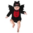 thumbnail image 4 of ASFGIMUJ Boys Girls Bat Monster Soft Cartoon Romper Bodysuits Outfits With Wing Hat 3Pcs, 4 of 8