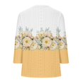thumbnail image 4 of Bovemsi 2025 Women's Casual Short Sleeve Crew Neck T-Shirt – Basic Solid Color Summer Top, Yellow, XL, 4 of 5