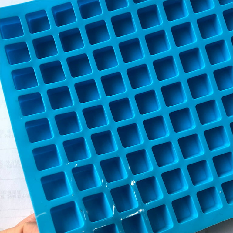 126-Cavity Square Silicone Candy Molds - Mini Silicone Molds for Hard  Candy, Chocolate,Ice Cubes (Blue)