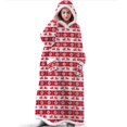 thumbnail image 2 of Sudadera con capucha de Navidad para hombre y mujer, suéter gigante, manta superlarga, sudadera de gran tamaño, Invierno, 2 of 4