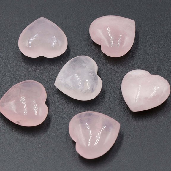 Mlkoz Home Decoration Clearance, Natural Crystal Agate Stone 20mm Heart-shaped Small Ornament Without Holes Bare Stone DIY Decoration, Mother's Day Gifts
