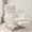 Ivory Teddy, variant on ALAKFORM Rocking Chair Nursery with Foot Rest,Upholstered Teddy Glider Rocker with Wood Legs, Nursing Rocking Chair Indoor for Living Room/Nursery,Ivory
