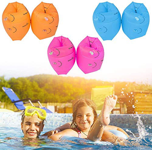 Wing Arm Band Swimmies Yellow Perfect for Learning How to Swim for Kid and Adult Arm Swim Floaties for Kids 5-7 Inflatable Kids Arm Floaties for Pool