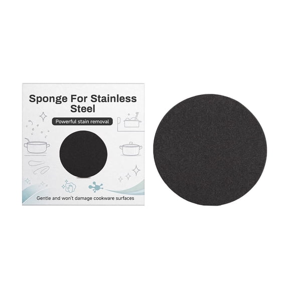 Sponge for Stainless Steel – Powerful Stain Removal – Non-Scratch Scrubber for Pots, Pans, and Sinks