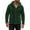 #205-Army Green, variant on Men's Plush Fleece Jacket, Hooded Button Up Coat with Wooden Buttons & Side Pockets, Casual Loungewear