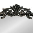 thumbnail image 4 of Kate and Laurel Arendahl Traditional Capsule Wall Mirror, 24 x 41, Black, Vintage Glam Baroque-Inspired Round Bathroom Vanity Mirror with Ornate Crown, 4 of 8