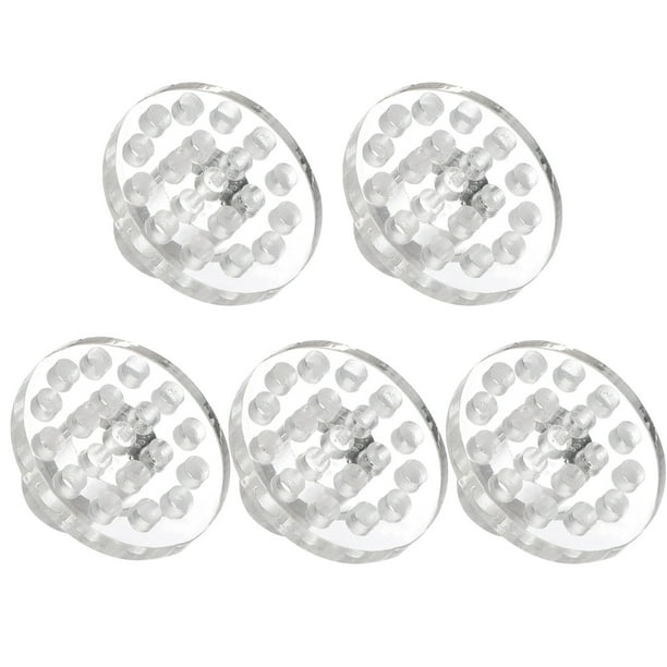 5 piezas de 5 piezas portavasos de coral acrílico portavoz redondo transparente para coral